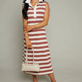 Lumi Polo Rugby Sleeveless Midi Dress
