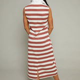 Lumi Polo Rugby Sleeveless Midi Dress