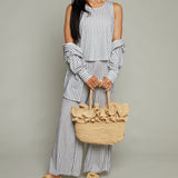 Lyra Knit Striped Muscle Tank - Eclipse