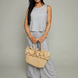 Lyra Knit Striped Muscle Tank - Eclipse