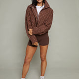 Bijou Polka Dot High Neck Jacket
