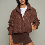 Bijou Polka Dot High Neck Jacket