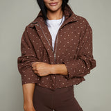 Bijou Polka Dot High Neck Jacket