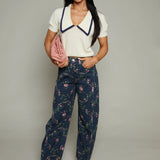 Presley Collared Short Sleeve Sweater