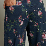 Harvey Floral Barrel Leg Jeans