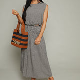 Josilyn Cropped Gingham Linen Top