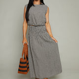 Sabel Smocked Gingham Maxi Skirt