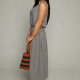 Sabel Smocked Gingham Maxi Skirt