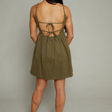 Roma Bow Trim Mini Dress