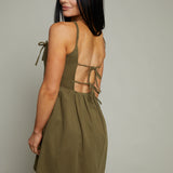 Roma Bow Trim Mini Dress