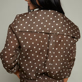 Jolene Polka Dot Long Sleeve Collared Blouse