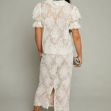 Eisley Lace Short Sleeve Blouse