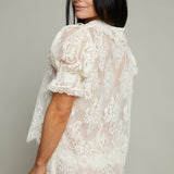 Eisley Lace Short Sleeve Blouse
