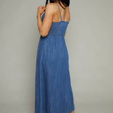 Stevie Denim Midi Dress - Medium Indigo