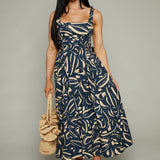Hayden Patterned Midi Dress