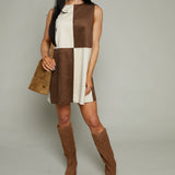 Gianni Contrasted Shift Dress