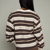 Reya Striped Crew Neck Long Sleeve