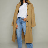 Breslin Belted Long Trench Coat