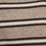 Tessa Stripe Short Sleeve Sweater - Heather Ash