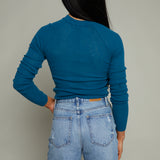 Stella Feather Weight Sweater - Deep Teal