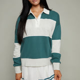 Olivia Rugby Brushed Fleece Sweatshirt