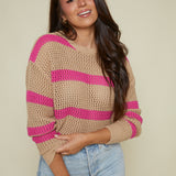 Nilsa Striped Knit Sweater