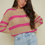Nilsa Striped Knit Sweater