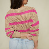 Nilsa Striped Knit Sweater