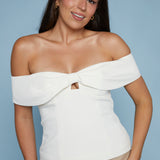 Avery Off Shoulder Bow Top