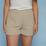 Reina Crinkle Gauze Short