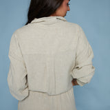 Roman Linen Button Up