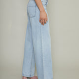 Jenna Low Slung Palazzo Jeans - Chateau