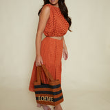 Briley Eyelet Crop Top - Rust