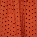 Jayne Eyelet Tiered Midi Skirt - Rust