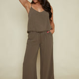 Kova Drawstring Ankle Linen Pants