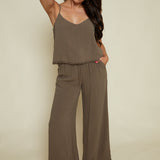 Catalina Cropped Linen Tank