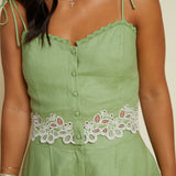 Winslow Linen Embroidered Top