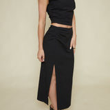 Theresa Side Slit Midi Skirt