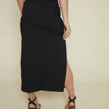 Theresa Side Slit Midi Skirt