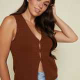Norine Crochet Sweater Vest