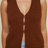 Norine Crochet Sweater Vest