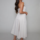 Kyla Fitted Strapless Midi Dress