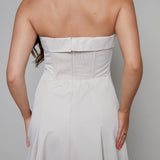 Kyla Fitted Strapless Midi Dress