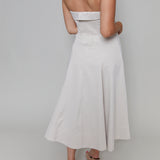 Kyla Fitted Strapless Midi Dress