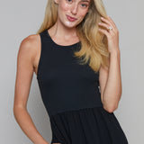 Claire Modal Rib Midi Dress - Black