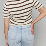 Beth Stripe Knit Sweater Top