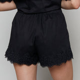 Dominica Linen Lace Shorts