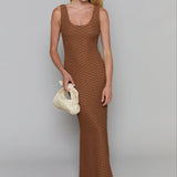 Reese Textured Stretch Maxi Dress
