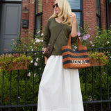 Macky Poplin Maxi Skirt - Le Blanc