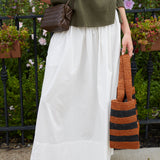 Macky Poplin Maxi Skirt - Le Blanc
